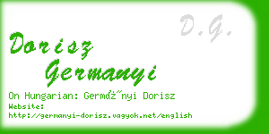 dorisz germanyi business card